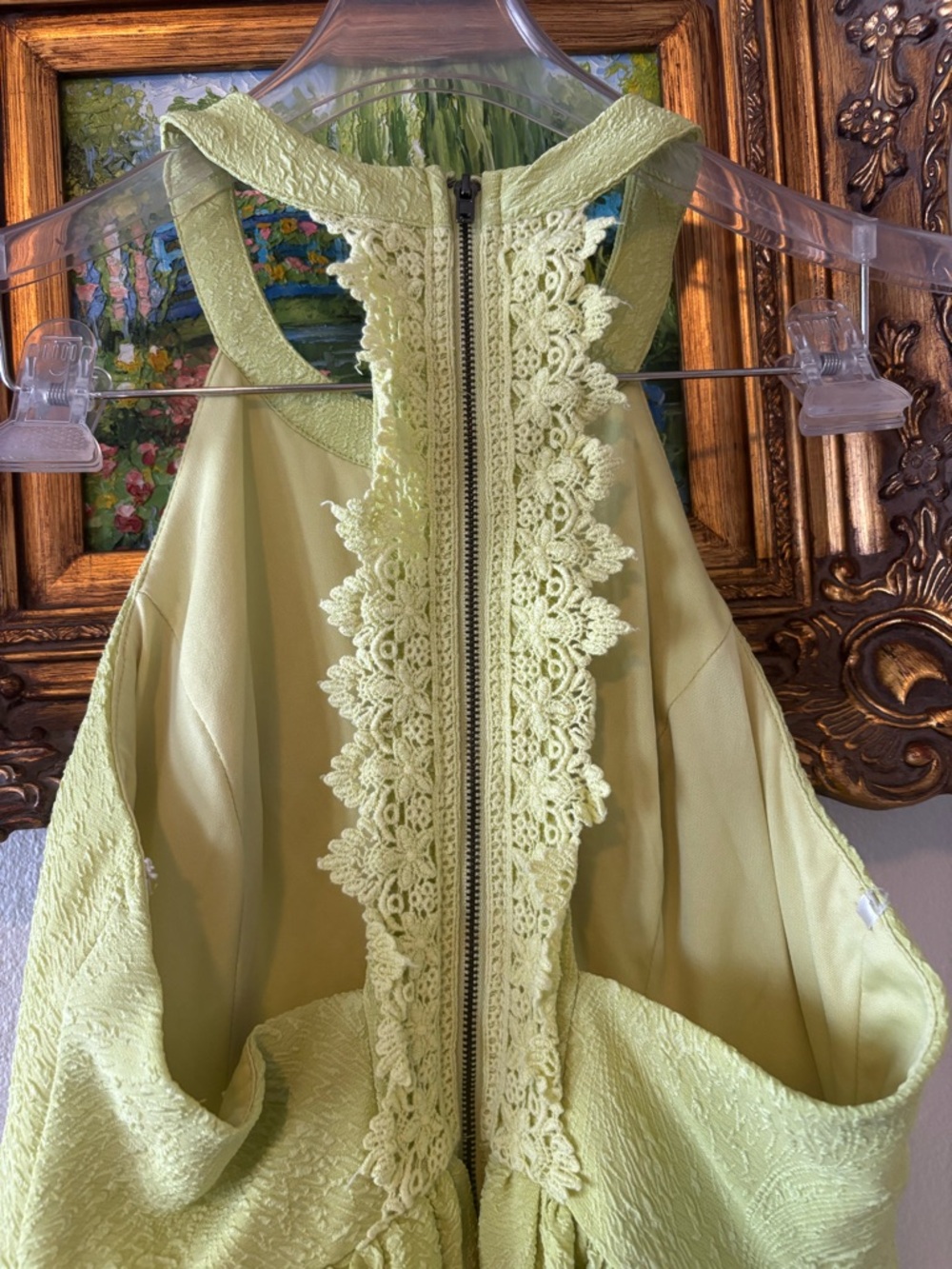 Soieblu Key Lime Halter Textured Midi Dress - Picture 4 of 6